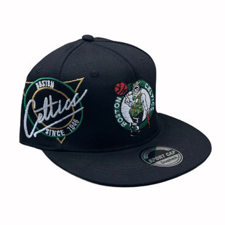 کلاه کپ بک فیت وارداتی 57cmمشکی مدل CELTICS
